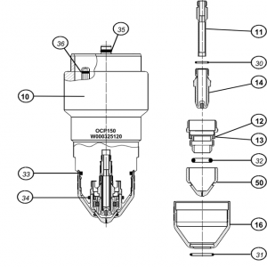 OCP 150 OXYGEN ASSEMBLY