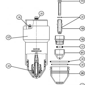 OCP 150 FLAT ELECTRODE NITROGEN ASSEMBLY