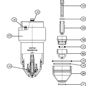 OCP 150 FLAT ELECTRODE ARGON-HYDROGEN ASSEMBLY